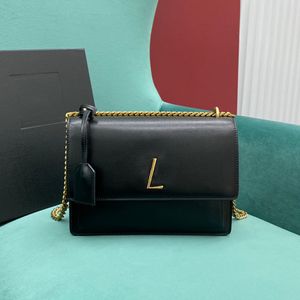 10A Top Qualität Mittelgroße Tasche 22cm Frau Schulterhandtasche Leder Designer Taschen Mode Geldbörsen Umhängetasche Luxus Kettentaschen mit Box Y010