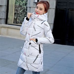 Winter Women's Jacket Coat Windproof Warm Women Parkas Thickening Cotton Padded Female printing Jacket Brand Collection 201214