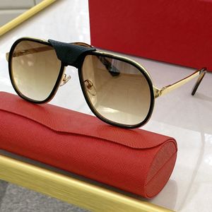 Classic Solglasögon Mens Mode Solglasögon Aviator UV400 Anti-UV Lassic Rektangel Oval Gold Metal Full Frame Luxury Högkvalitativa Presenter för Män Frames Solglasögon