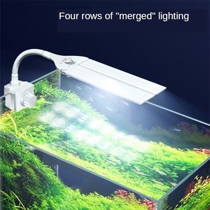 100V240V Adjustable Fish Tank FourRow Lamp Lights Led rium Lighting Multimode And Multiangle accessories Y200917