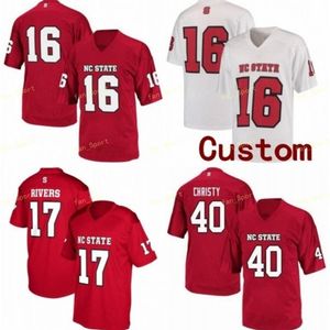 NIK1 NCAA College Jerseys NC State Wolfpack 3 Emeka Emezie 5 Tabari Hines 8 Ricky Person Jr 16 Bailey Hockman Custom Football Stitched