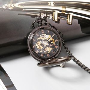 Pocket Watches 10st/Lot Hollow Roman Siffer Dial Watch Antique Hand Winding Mechanical Watchpocket