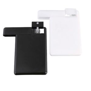 1000 x 20ML White Black Plastic PP Credit Card Type Portable Perfume Spray Bottle 20CC Pocket Mist Sprayer Fragance Atomuizer