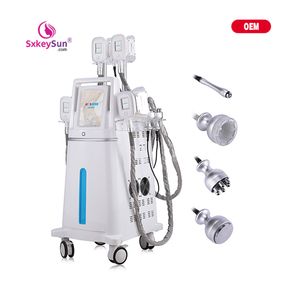 4 Cryoハンドルセルライト削減機械減量ビューティーマシンCryolipolysis Body Slimmingスパ機器