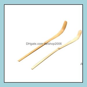 Skedar bestick kök matbar hem trädgård bambu scoop matcha te japanska sked tillbehör rrb14897 droppleverans 2021 SN63R