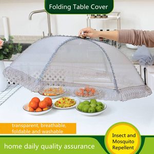 Table Meal Cover Summer Leftover Food Covers Vegetable Household Fashion Anti-fly Covering Foldable Slip-over YS0029