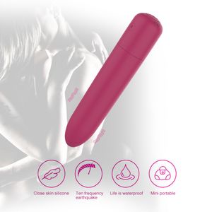 Wholesale vaginal small resale online - Small Powerful Vibrators USB Charging Vaginal G Spot Clitoral Stimulator Masturbation Erotic Massage Adult sexy Toys For Women