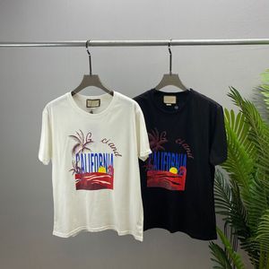 Street Fashion Print Męskie i damskie koszulka z krótkim rękawem Summer Trend Los Lose Street Hip-Hop Para Cool Men's Shorts T-shirt E3400VC