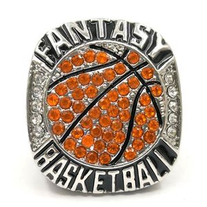 Wholesale ring size 9 resale online - great quatity Fantasy Basketball League Championship ring fans men women gift strong ring size strong y