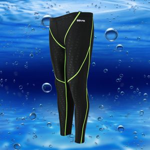 Men's Swimsuit sharkskin water repellent men's racing swimming trunks long Sport classic men briefs 220509