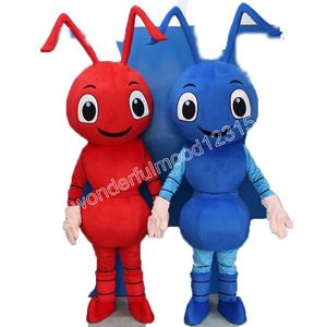 Kleine Ameise Maskottchen Kostüme Hochwertiges Cartoon Charakter Outfit Anzug Halloween Outdoor Mottoparty Erwachsene Unisex Kleid