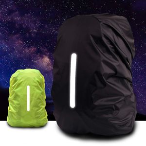 Reflekterande Vattentät Ryggsäck Regnskydd Utomhus Sport Natt Cykling Säkerhet Ljus Raincover Case Bag Camping Vandring 8-85L