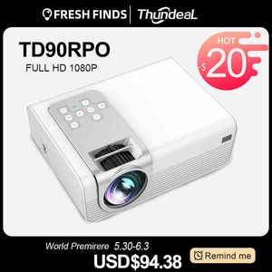 Thundeal TD Pro Full Hd Projector Mini Led Android Wifi TDPro Native P Projector Video Home Cinema D Movie led Proyector J220520