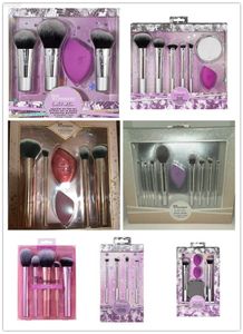 Wholesale Real Premium Makeup Brush Kit With Make Up Sponge Puff Face Cream Foundation Tapered Highlight Powder Brushes Set Eye Shadow