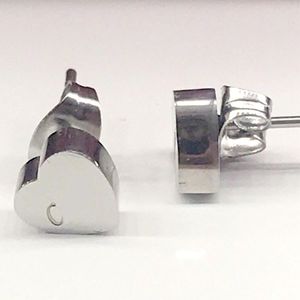 10mm kolczyk w kształcie serca Stud kobiety czerwona torba flanelowa ze stali nierdzewnej couplegold kolczyki do uszu Piercing biżuteria do ciała prezenty kobieta akcesoria hurt