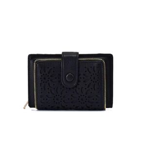 hollow out vintage women designer wallets lady short style zero card purses female casual clutchs no113