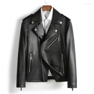 Locomotive Leather Coat Men's Handsome Haining Sheep Clothing Jacket Fashion1