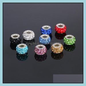 Metals Pretty Bead Sier Plated Acrylic Charms Beads Fit Jewelry Bracelets Necklaces For Making Carshop2006 Drop Delivery 2 Carshop2006 Dhclu