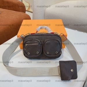 Текстильный Холст оптовых-Дизайнерская сумка с камерой монограммы BB Плечи для универсальности утилита