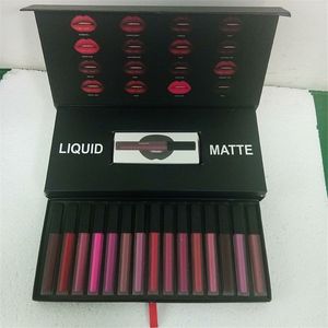 6 Sztuk Matte Lipstick Zestaw Box Firework Lip Stick Kolory Nude Red Sticks Lips Makeup Zestaw Torba
