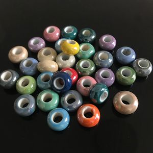 New Fashion Big Hole Glass Charm Beads fit European Named Bracelet DIY jewelry Making Jewelry Accessory Wholesale Price