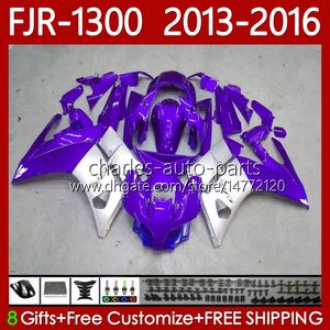 OEM-обтекатели для Yamaha FJR 1300 A CC FJR1300A FJR-1300 2013 2014 2015 2016 Bodywork 112NO.65 FJR-1300A 2001-2016 лет FJR1300 13 14 15 16 16 Moto Body Kit New Purple