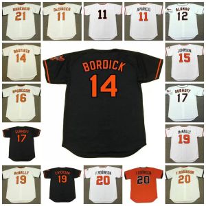 Vintage Baseball Jersey Deutinces Aparicio Alomar Bautista Bordick Johnson McGregor Surhoff McNally Erickson Robinson Markakis