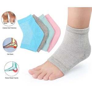 Socks & Hosiery Colorful Cotton Peds Anti Cracking Liner Heel Soft Elastic Silicon Moisturizing Foot Skin Care Protection
