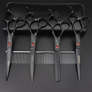 7 Inch Scissors Set Professional Hairdressing And Barber Boutique Shears Japanese Steel 220317