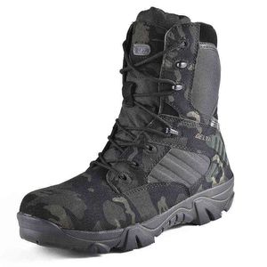 Stivali Camouflage Men Work Safty Shoes Desert Tactical Military Autunno Inverno Special Force Army Ankle 220805