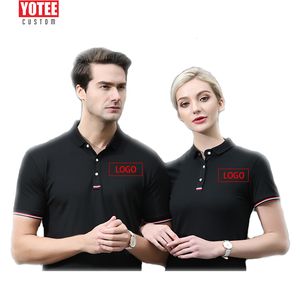 Yotee personalizado uniforme empresa grupo equipe polo camisa impressão po/cor manga curta camisa polo masculino feminino e masculino 220608