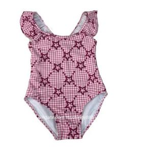 Girl Summer Swimsuit One-Pieces Baby Swimwear Kids Swim Clothes Children Bikini Brand Letter Clothing