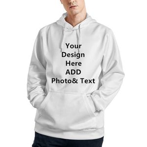 Forcustomization Hoodies 2022 Customale personalizado en toda impresión completa Full White White White Hooded Sweins Sweinshirt Sublimation