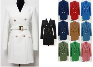 Kombinezony damskie Blazers wiosna lato jesienna zima zima swoboda szczupła kobieta długie kurtki moda moda biuro biuro kieszenie biznesowe płaszcz 19 kolorów 8 modeli s-xxxl