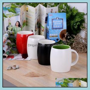 Tassen Trinkgeschirr Küche Esszimmer Bar Hausgarten Die verkaufende Marke Tasse Kreative Keramik Kaffee Wasser Weinfass Milch kann Cus sein DH2LC