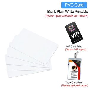 印刷可能な空白の昇華PVCカードプラスチックホワイトIDプロモーションギフト名カードパーティーデスク番号タグC0607G08
