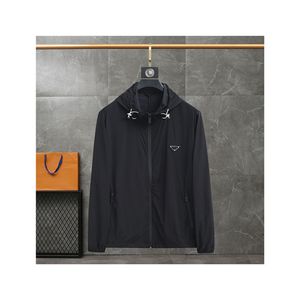 럭셔리 디자이너 남성용 재킷 후드 스웨터 스웨트 셔츠 코트 여름 남자 지퍼 긴 소매 얇은 캐주얼 재킷 야외 커플 바람 방풍 선 스크린 후드 코트