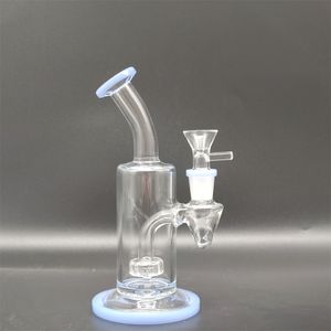 7.1IN HOISHAH Water Pipe Mini Szkło Tobacco Bong Beger Base Bubbler 14mm Bowl