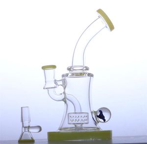 7.5 Inch glass bong America COLOR water smoking pipe type perc bubbler for dry herb