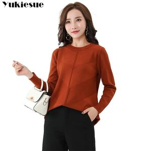 Spessa manica invernale autunnale Donne sciolte Maglioni pullover Fashion qualità maglione maglione a maglia dolce maglione femminile caldo 210412 210412