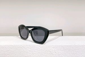 Schwarze Cat-Eye-Sonnenbrille, 68, dunkelgrau, Damen-Sonnenbrille, Designer-Sonnenbrille, UV-Brille mit Box