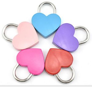 2021 Heart Shaped Concentric Lock Metal Mulitcolor Key Padlock Gym Toolkit Package Door Locks