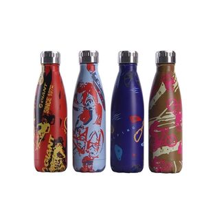 500 ml Anpassad rostfritt stål Termos Vakuum Kettle Isolated Cup Travel Outdoor Drinking Decorative Water Bottle 220706