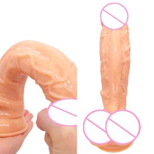 NXY DILDOS CABEÇA DE MUSHOOM PENIS FALSO PENIS CURVADO UP RUNDOUND PVC Male e masturbação feminina grossa Produtos sexuais adultos DILDO 220607