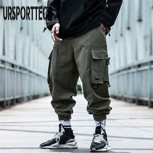 Calça de carga Homem Hip Hop Harem Pant Streetwear