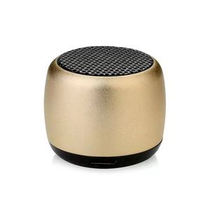 2022 Hot Mini Gift Portable Wireless Bluetooth Speaker Metal HiFi TWS Super Small Steel Loudly Speaker