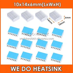 Fans & Coolings DO HEATSINK 10x14x6mm Without Or With Thermal Pad CPU IC MOS Mini Aluminum Silver Cooler RadiatorFans