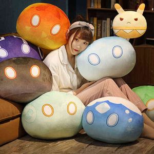 CM Game Genshin Impact Pop Plush Slime Element Cosplay Bomb Rabbit Prop Keychain Filled Cartoon Figur J220704