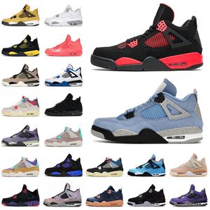 Wholesale white basketball boots for sale - Group buy 4 s IV Mens Jumpman Basketball Shoes Infrared Boots Sail Pink Canvas White Oreo University Blue Taupe Haze Starfish Pure Money Trainers Sneakers