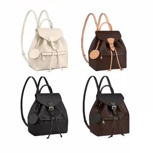 2022 Высококачественный модный рюкзак мини Backpackd женщин сумка Shouler сумка крест корпус кошелек Pochette коричневый кожаный тисненный черный M45515